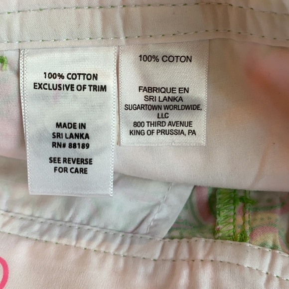 Lilly Pulitzer Pink and Green Patterned Shorts - Picture 6 of 14